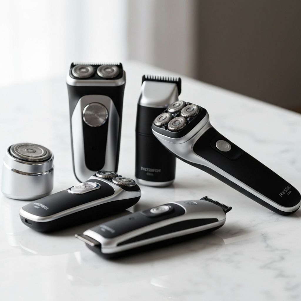 Braun premium electric shaver collection with sleek modern design