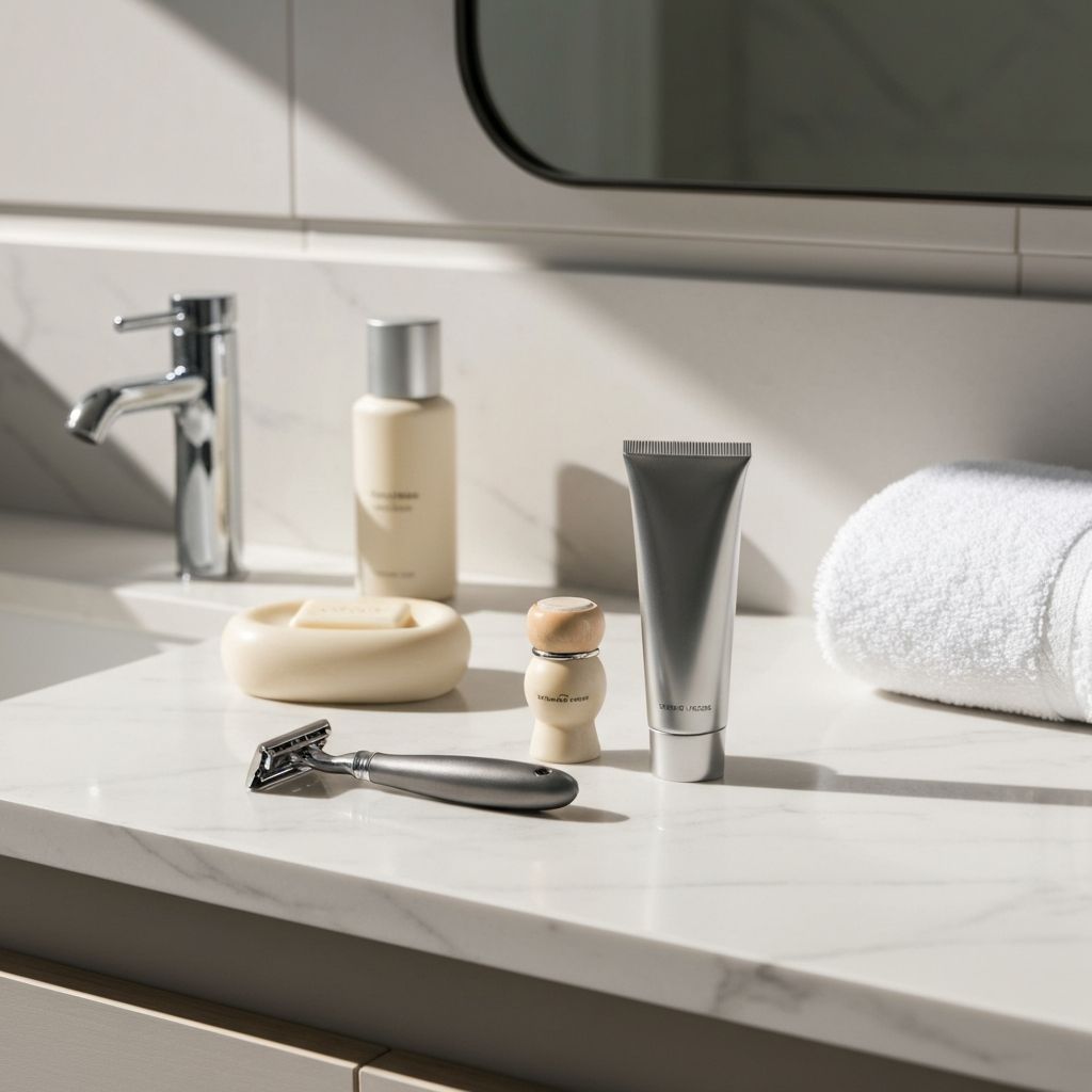 Complete Gillette grooming collection with razors and accessories